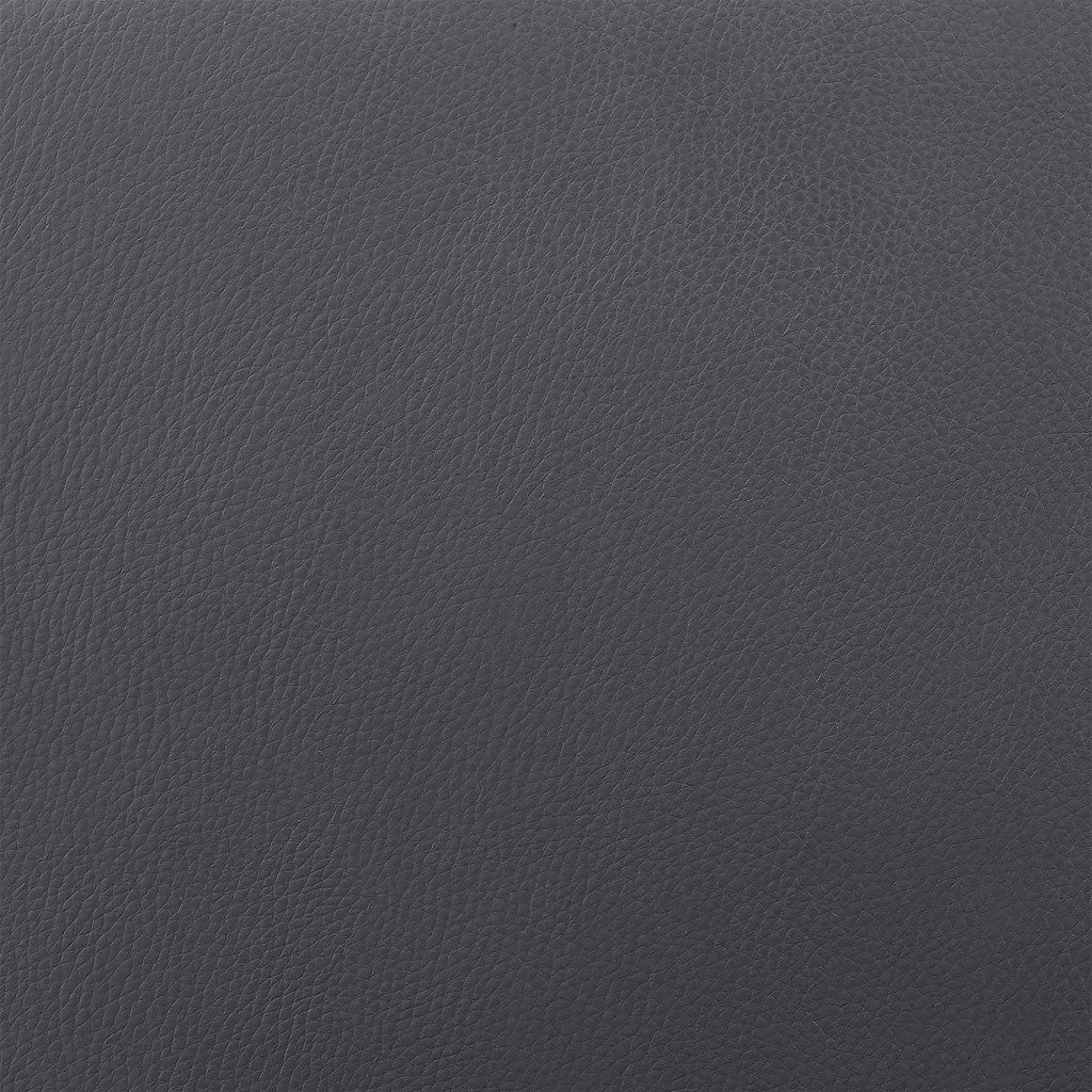 25" Gray And Black Iron Swivel Adjustable Height Bar Chair