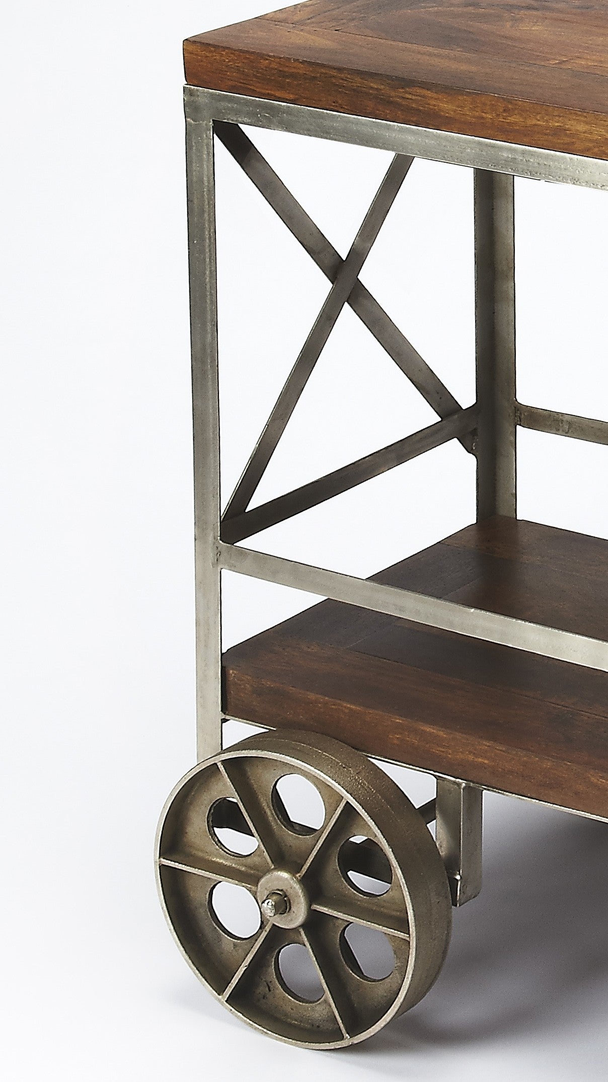 Vintage Style Rolling Server Bar Cart