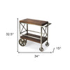 Vintage Style Rolling Server Bar Cart