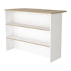 White 47" Kitchen Island With Storage