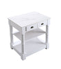 Monterey 36 " Kitchen Island With Sintered Stone Countertop in White - kitchen island front view 