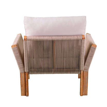 Rear view of Outdoor Armchair with Cushions | Brendina from Bundle Abode 