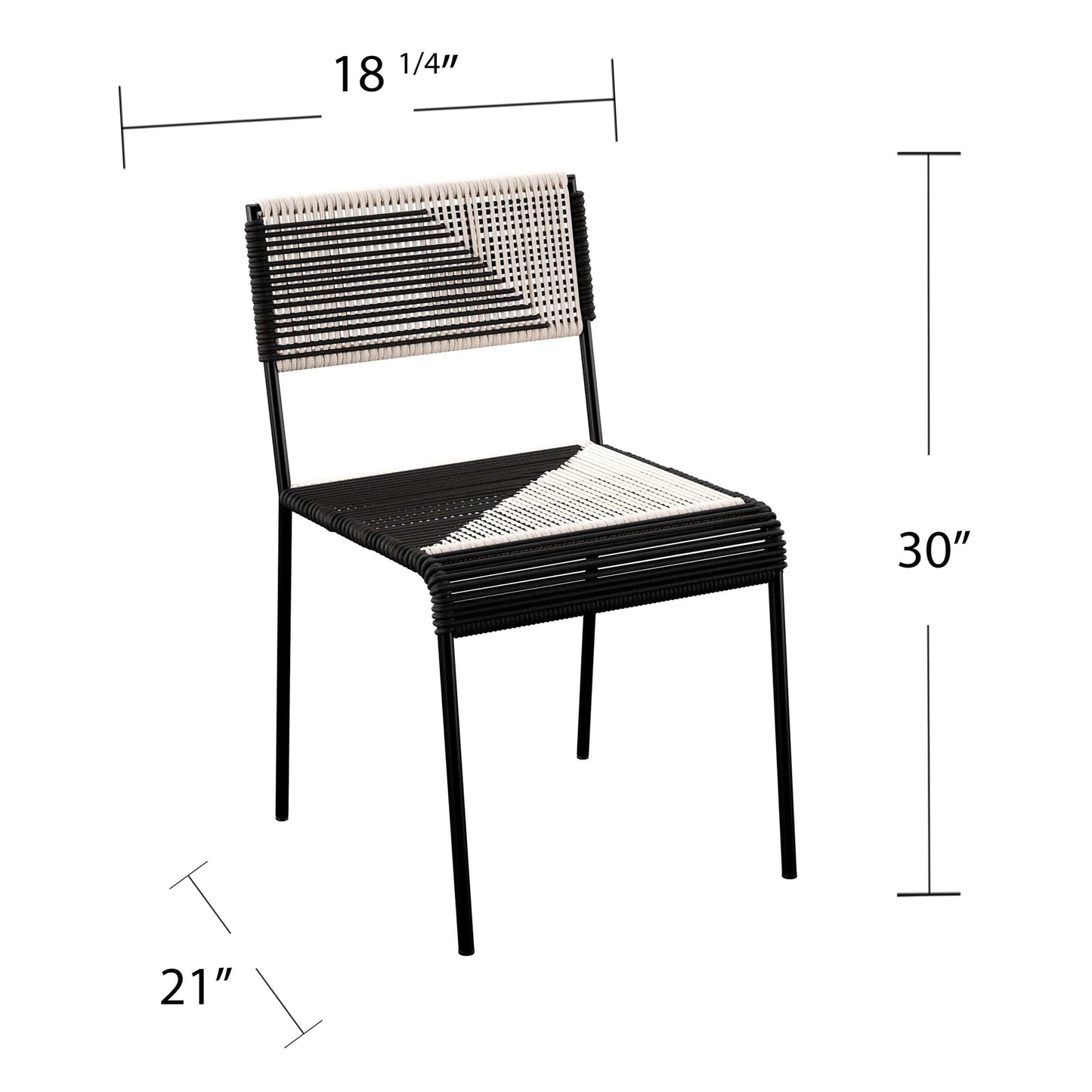 Dimensions of Watkindale Outdoor Dining Set chairs 