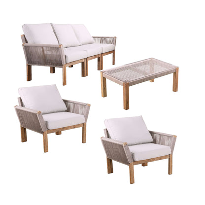 Image of  Outdoor Conversation Set | Brendina 4pc Patio Set 
