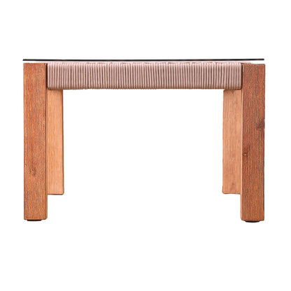 Side view of Outdoor Glass-Top Coffee Table Brendina 