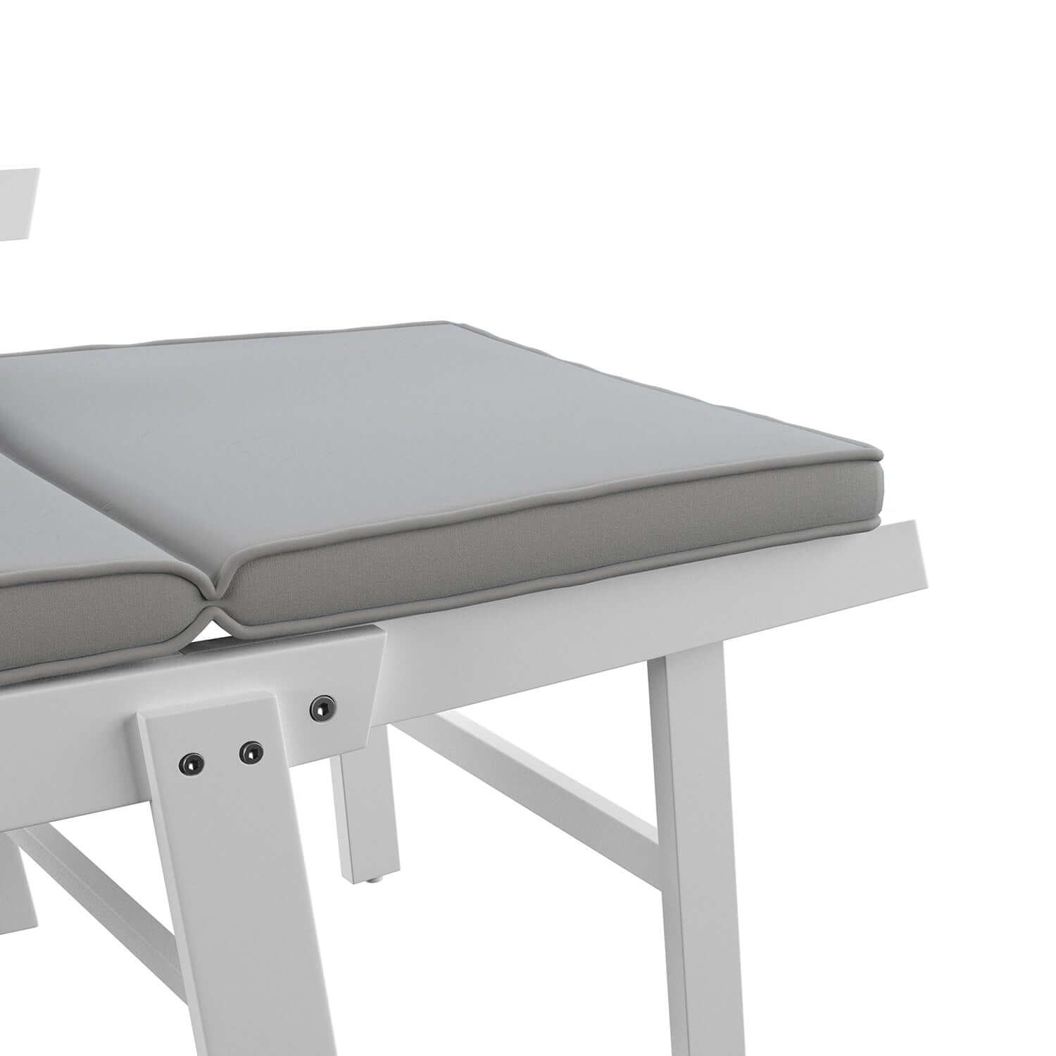 Closeup of extension for Folding Outdoor Lounge Chair Holly & Martin Dolavon Convertible Lounge Chair