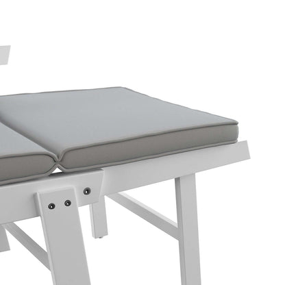 Closeup of extension for Folding Outdoor Lounge Chair Holly & Martin Dolavon Convertible Lounge Chair