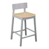 Claxby Two-Tone Counter Stools – 2pc Set