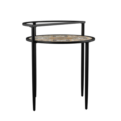 Side view of Patio Side Table | Lorengo Outdoor Accent Table 