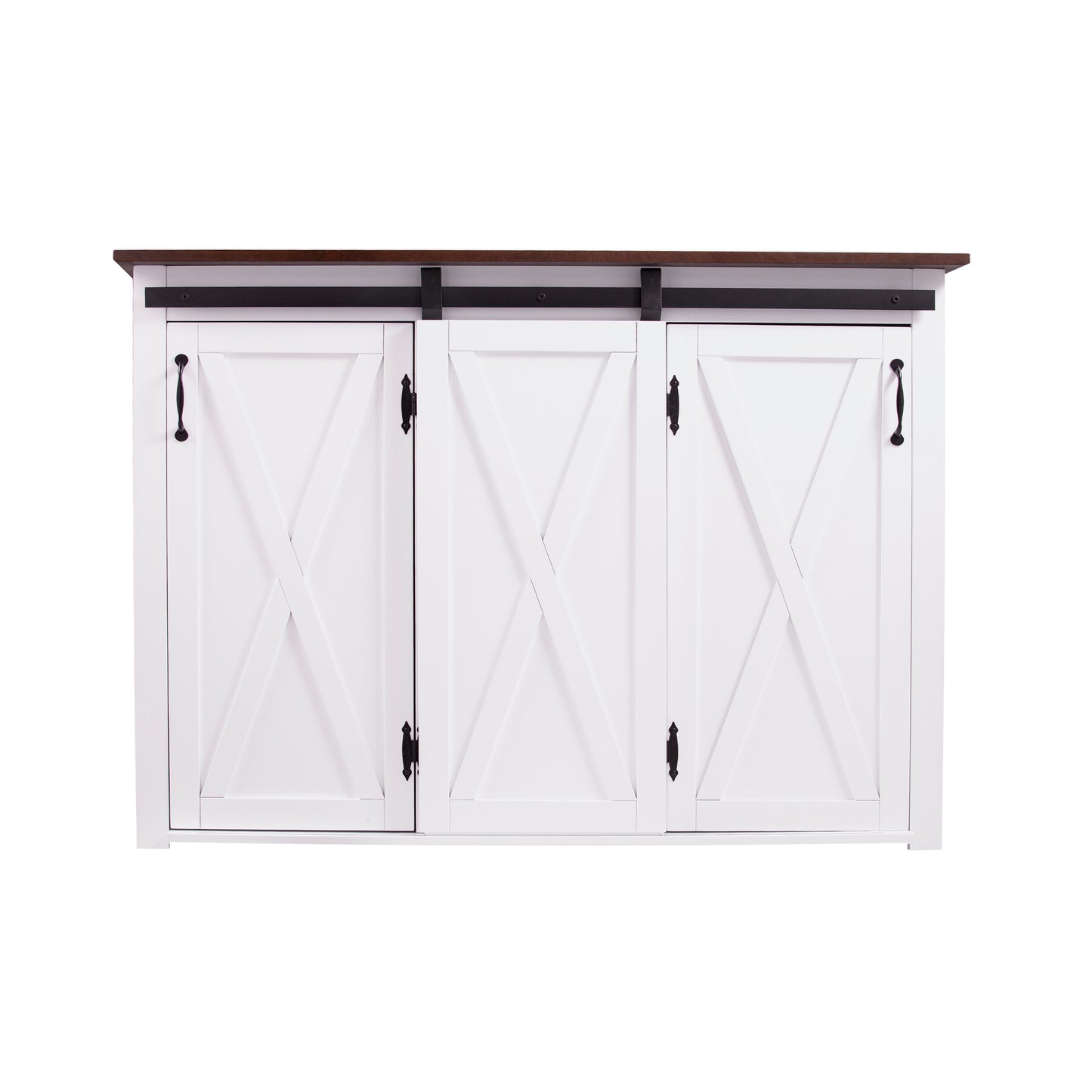 Leshire Barn-Door Kitchen Island