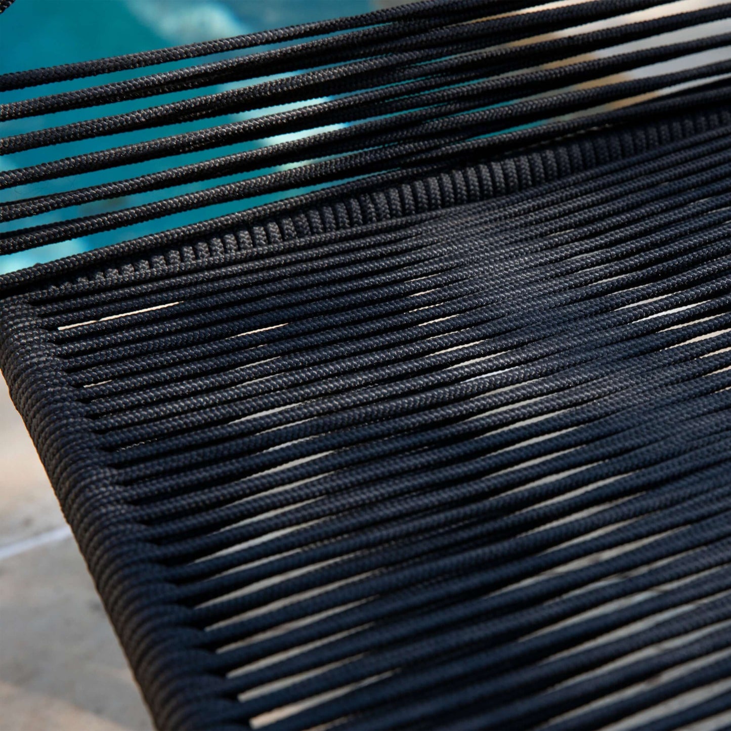 Closeup of seat for Outdoor Rope Chairs | Holly & Martin Padko 2pc Set