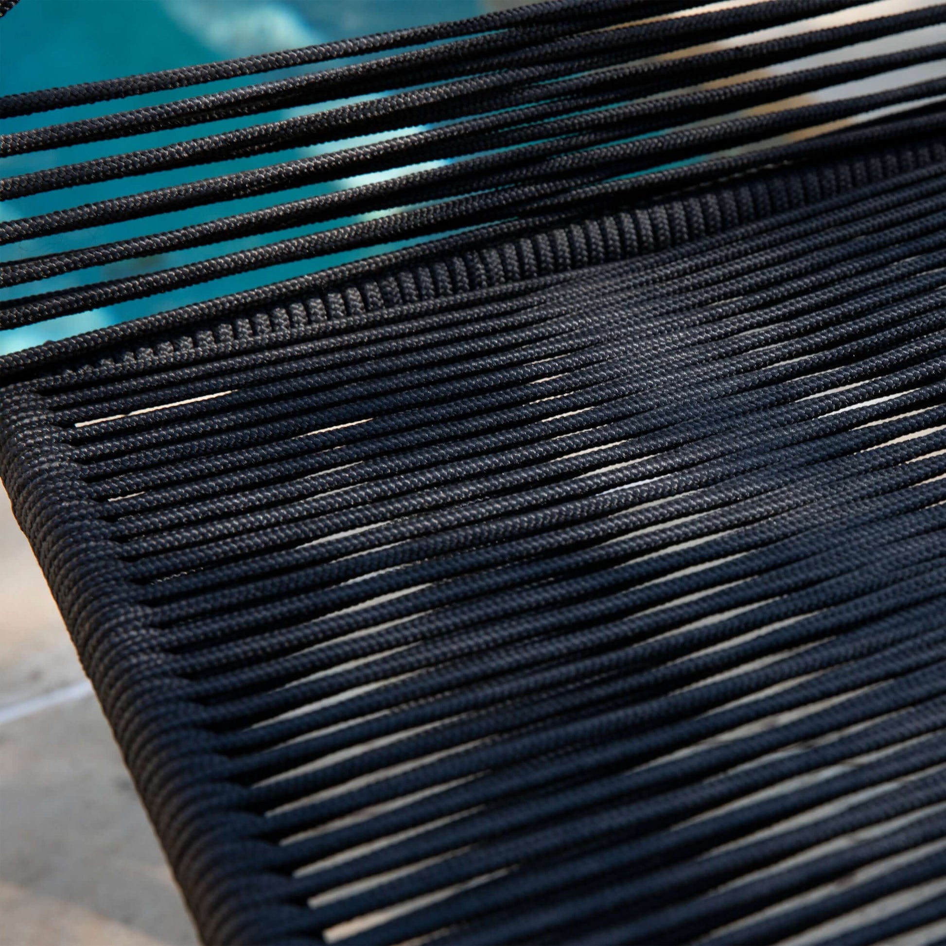 Closeup of seat for Outdoor Rope Chairs | Holly & Martin Padko 2pc Set