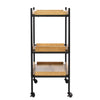 Claverdon Rolling Bar Cart - bar cart side view 