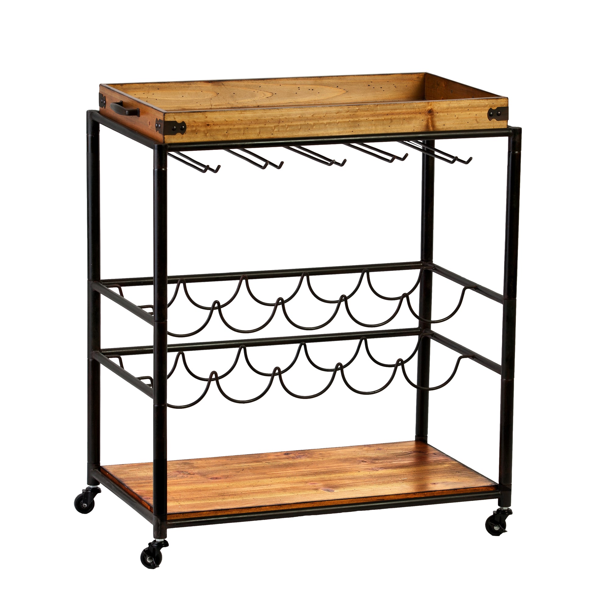 Mayson Bar Cart - bar cart at an angle 