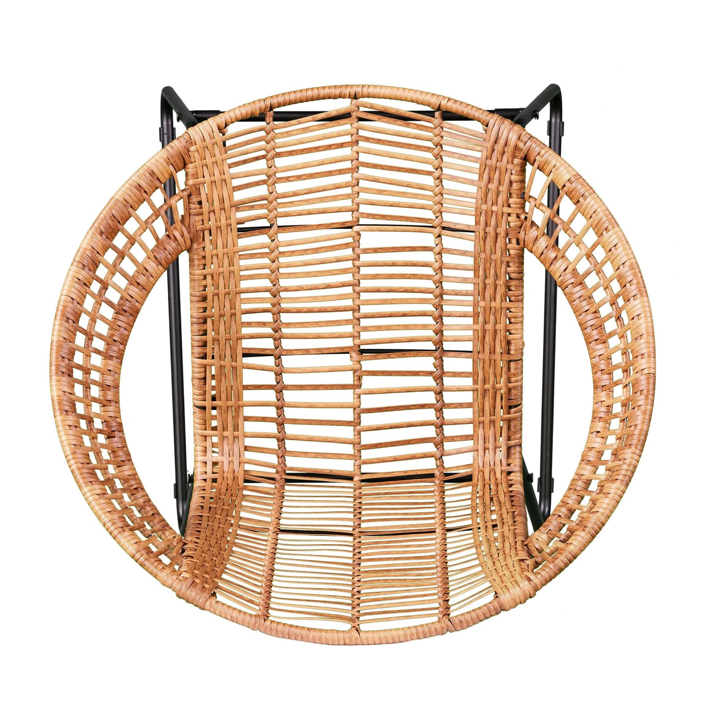 Top-down view of Indoor Outdoor Bistro Set - 3pc Patio & Balcony Style - Chair only 