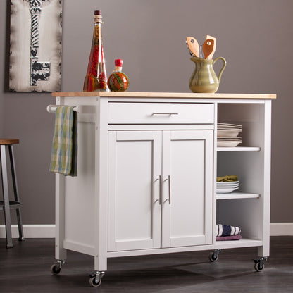 Martinville Kitchen Cart - White