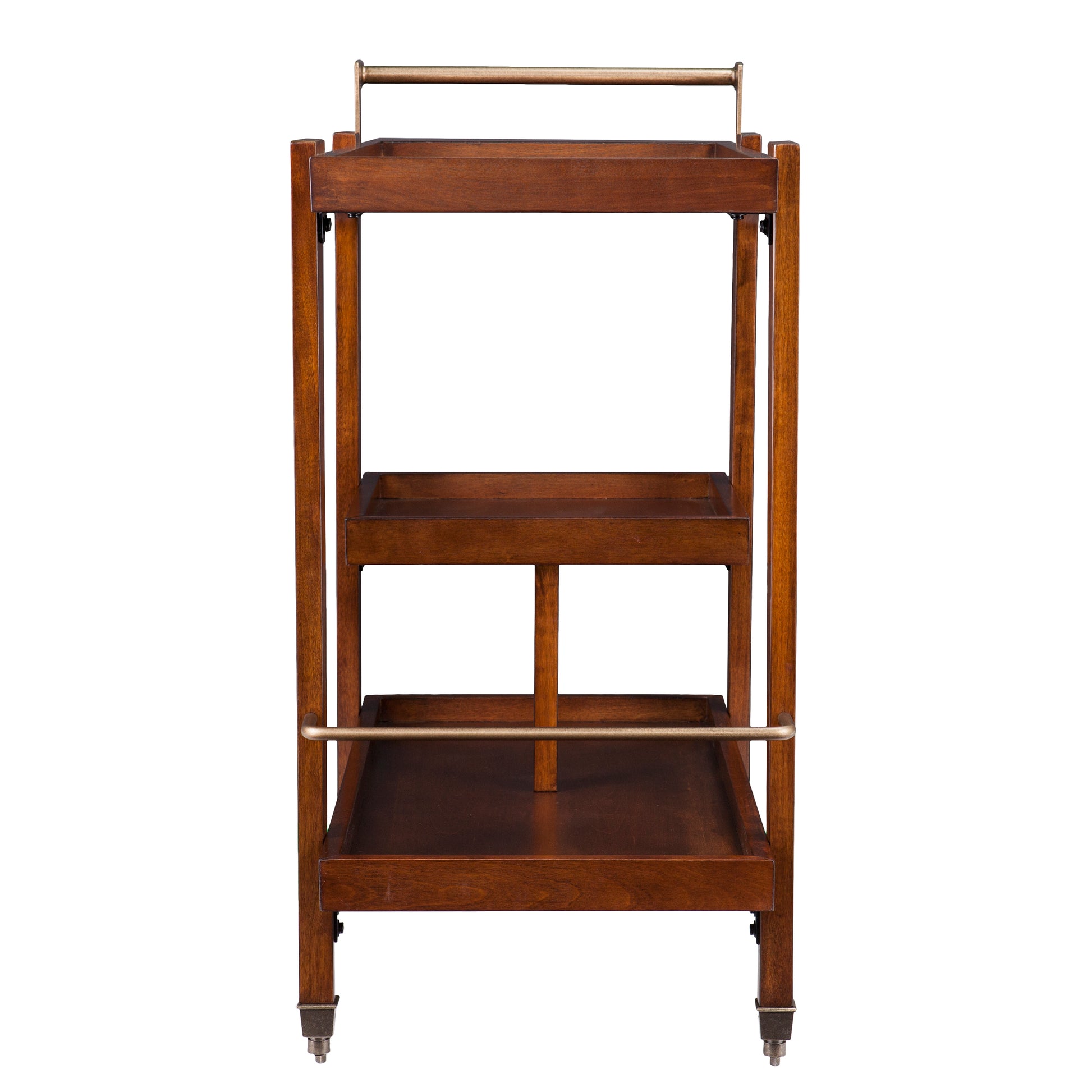 Holly & Martin Zhori Midcentury Modern Bar Cart - bar cart side view 