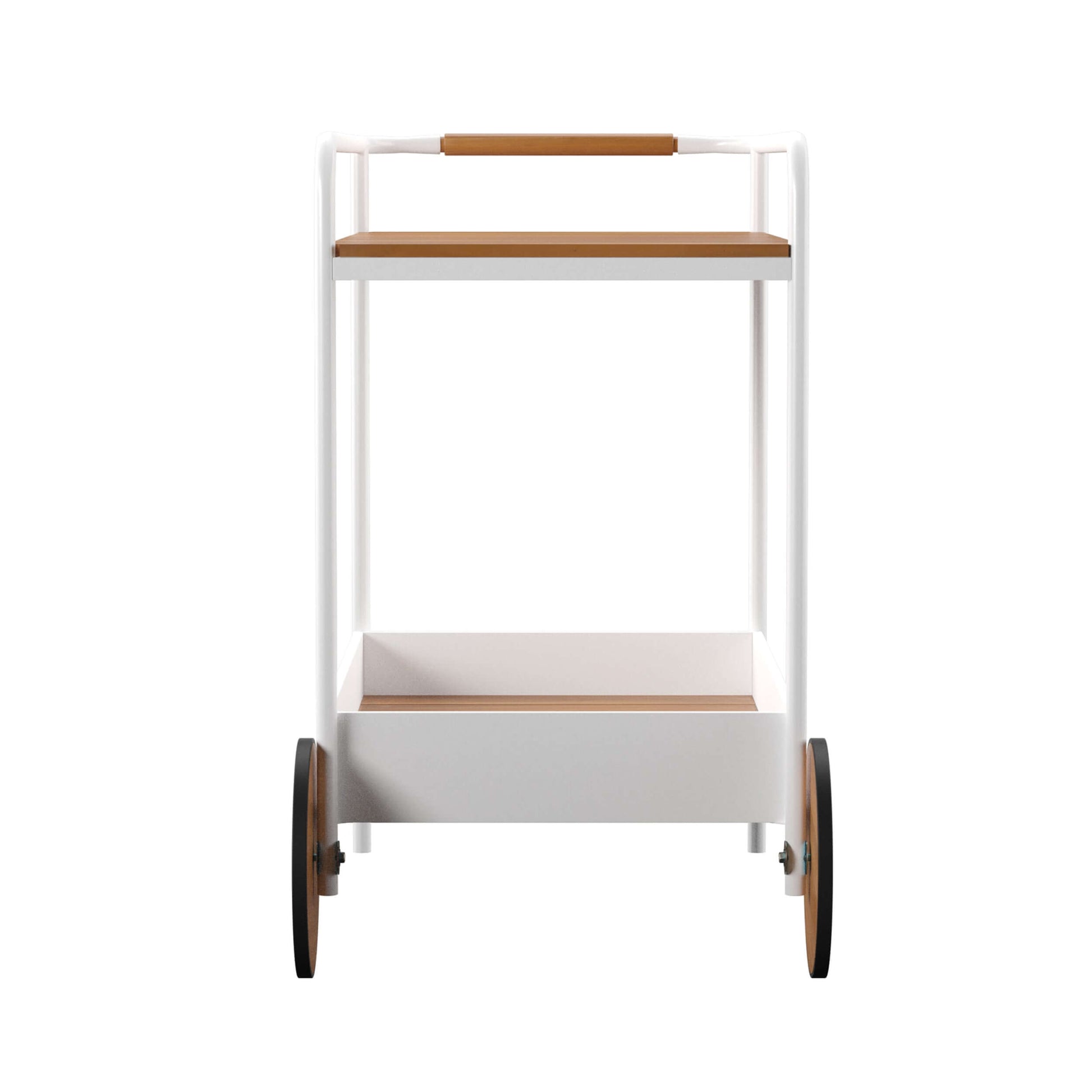 Randburg Outdoor Bar Cart w/ Storage - bar cart side view 