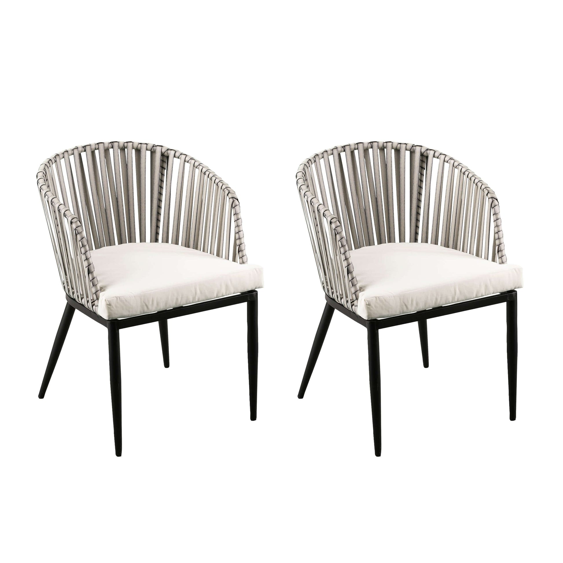 Angled view of Outdoor Chairs with Cushions | Melilani 2pc Set