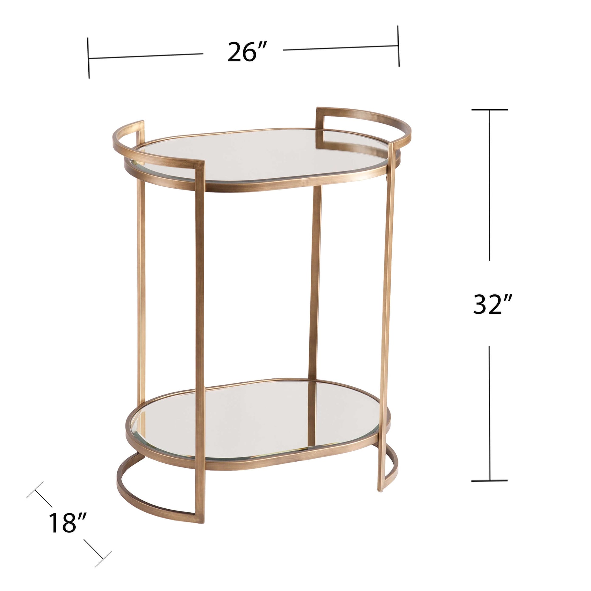 Gardner Small Space Bar Table - bar table with measurements 