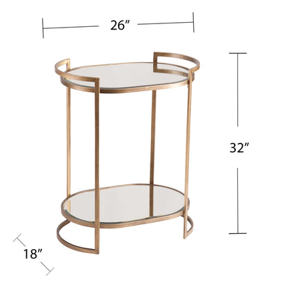 Gardner Small Space Bar Table - bar table with measurements 