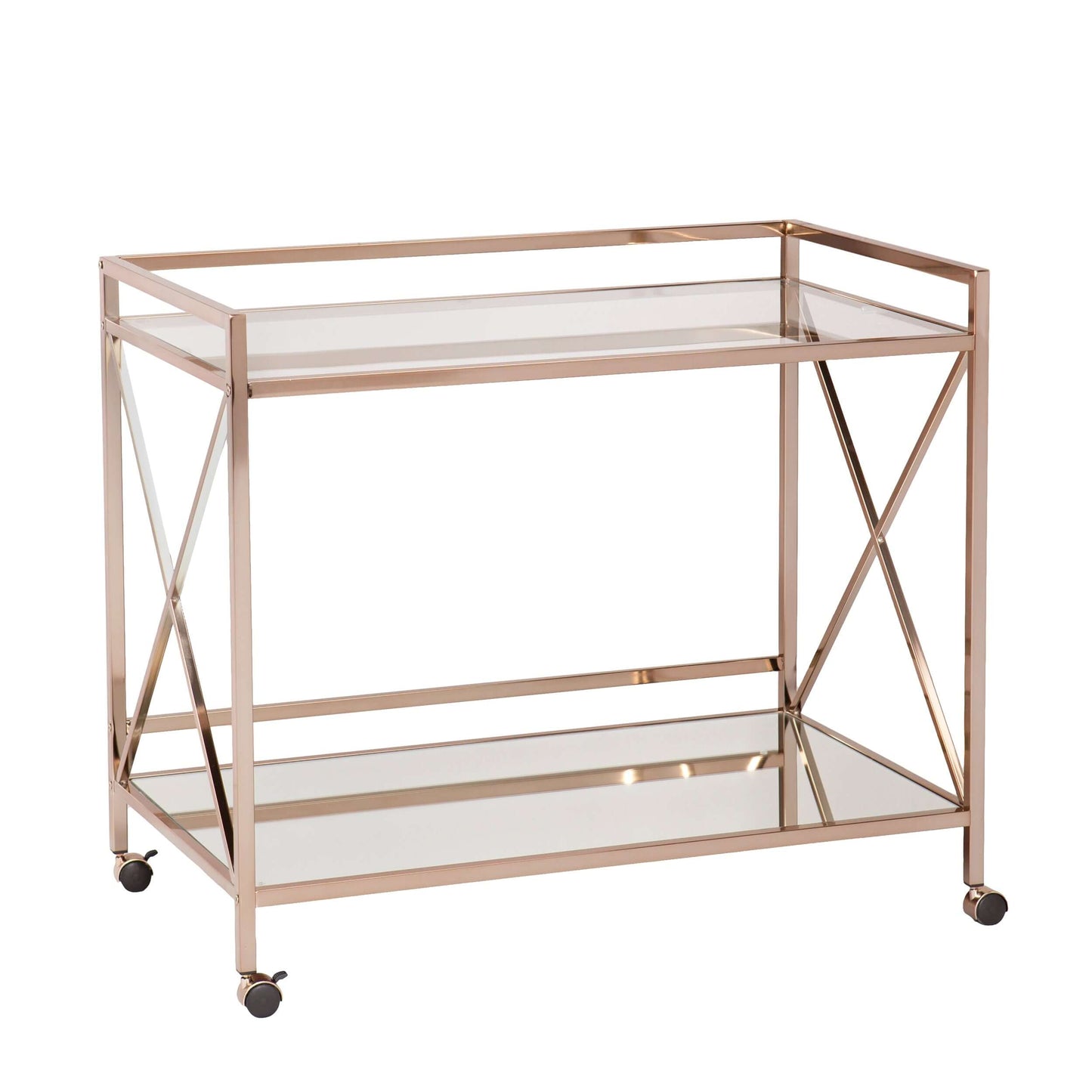 Maxton Bar Cart - bar cart at an angle 