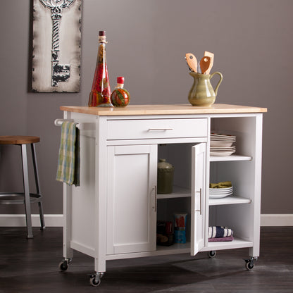 Martinville Kitchen Cart - White