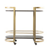 Otsento Rolling Bar Cart - bar cart front or back view 