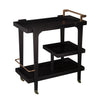 Holly & Martin Zhori Midcentury Modern Bar Cart - Black - bar cart at an angle 