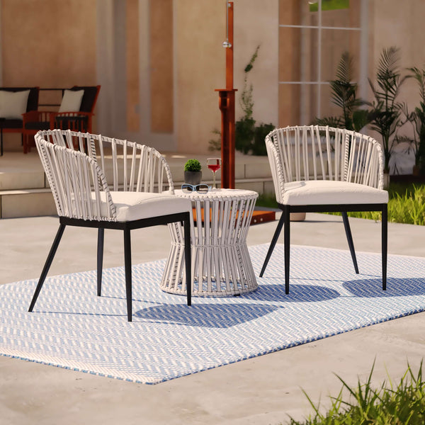 Lifestyle image of Outdoor Chairs with Cushions | Melilani 2pc Set 