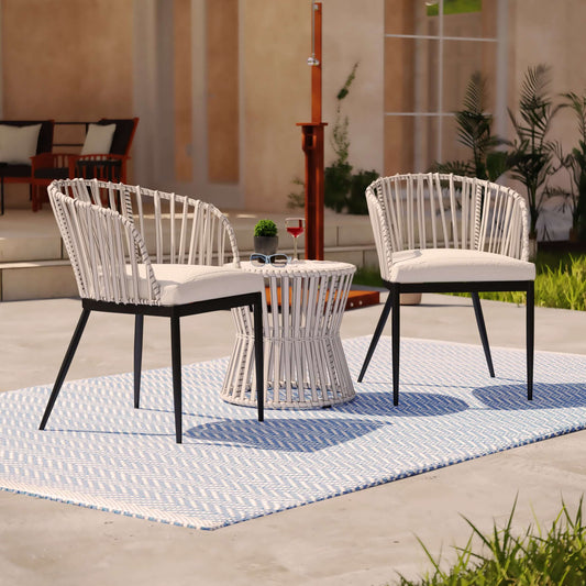 Lifestyle image of Outdoor Chairs with Cushions | Melilani 2pc Set 