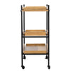 Claverdon Rolling Bar Cart - bar cart side view 