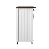 Leshire Barn-Door Kitchen Cart