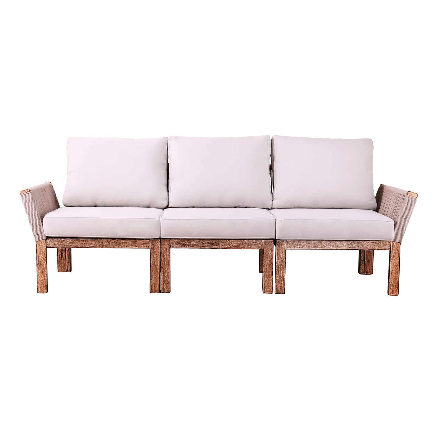 Front view of Outdoor 3 Seater Sofa | Brendina from Bundle Abode 