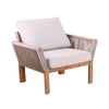 Angled view of Outdoor Armchair with Cushions | Brendina from Bundle Abode 