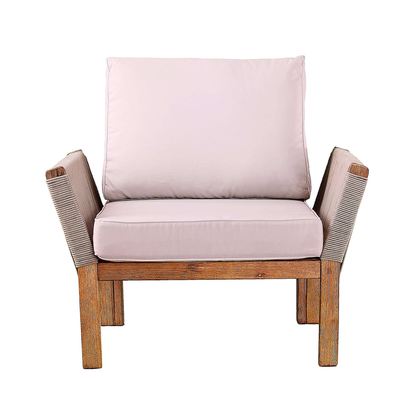 Front view of Outdoor Armchair with Cushions | Brendina from Bundle Abode 