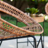 Detailed close up of Indoor Outdoor Bistro Set - 3pc Patio & Balcony Style in patio