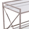 Maxton Silver Bar Cart - bar cart detailed closeup 