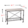 Morenci Industrial Kitchen Island