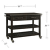 Havelock Farmhouse Rolling Kitchen Island