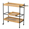 Claverdon Rolling Bar Cart - bar cart at an angle 