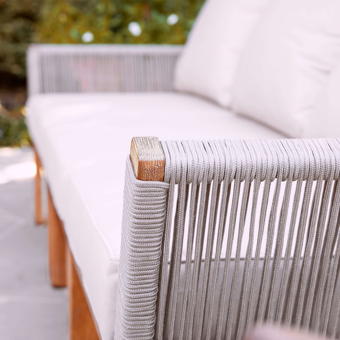 Lifestyle angled image of Outdoor 3 Seater Sofa | Brendina from Bundle Abode 