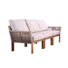 Angled view of Outdoor 3 Seater Sofa | Brendina from Bundle Abode 