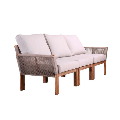 Angled view of Outdoor 3 Seater Sofa | Brendina from Bundle Abode 