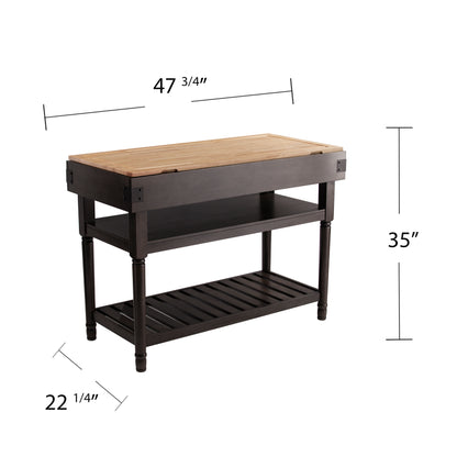 Waysmere Stationary Kitchen Island