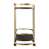 Otsento Rolling Bar Cart - bar cart side view 