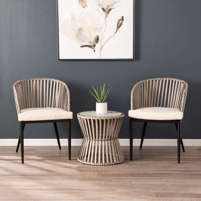 Lifestyle view of Outdoor Chairs with Cushions | Melilani 2pc Set