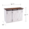 Leshire Barn-Door Kitchen Island