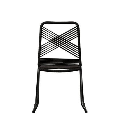 Front view of Outdoor Rope Chairs | Holly & Martin Padko 2pc Set