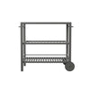 Bajarno Outdoor Bar Cart - bar cart front or back view 